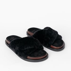 LABUCQ Fuzzy Mo Shearling Slide 36